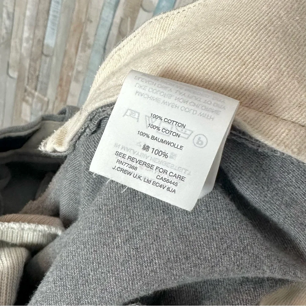 J Crew 32 Gray Brushed Cotton Melange Twill 770 Pant Trouser Straight Fit Leg‎ - Picture 7 of 11